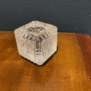 Waterford Crystal Baby Block